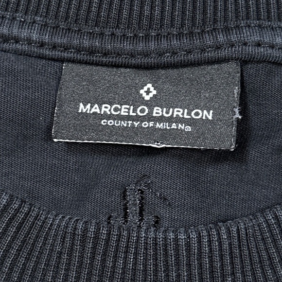 Marcelo Burlon Oversized Just for Fun Ghost Haunted House L/S T Shirt Mens XS - Picture 6 of 11